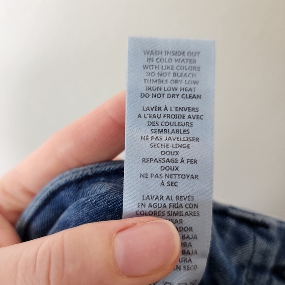 Good American Indigo127 Good Straight W/ Split Back Pockets Jeans 4/27 - Picture 9 of 9